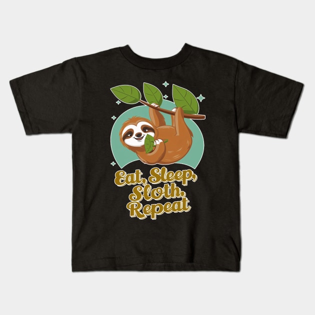 Sloth Life: Embrace the Chill Kids T-Shirt by QuantumDesigns